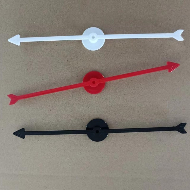 Tiosen 2Pcs Spinner Game Board Set with Arrow, Red Plastic Party Game for Home and School - Image 4
